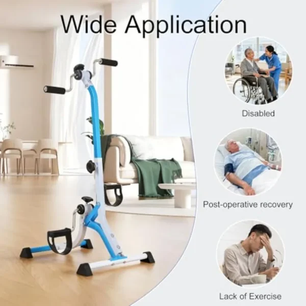 Portable Pedal Exercise Bike for Seniors with Adjustable Resistance