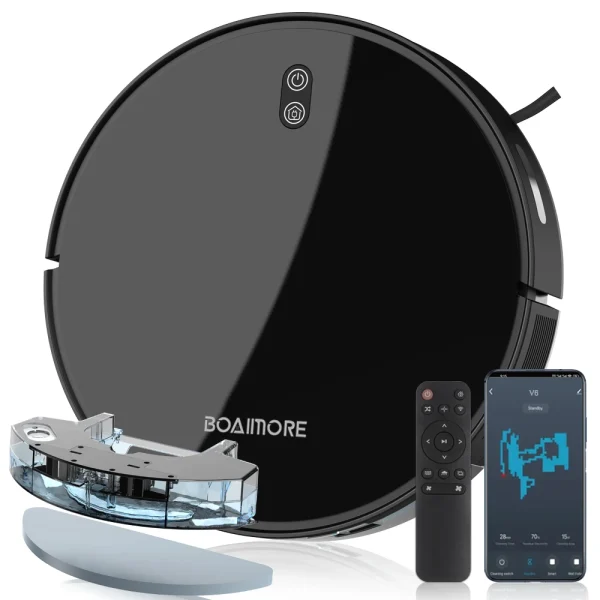 V6 Robot Vacuum and Mop Combo – Smart Hands-Free Cleaning for Seniors