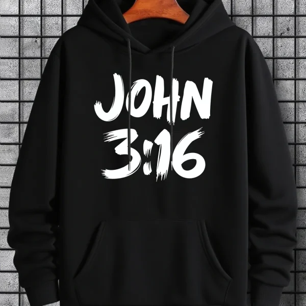 John 3:16 Men's Hoodie Sweatshirt